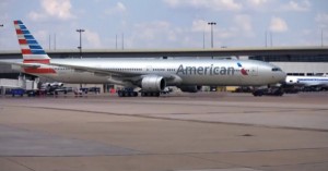 The new livery speaks of a possible merger between American and US Airways.