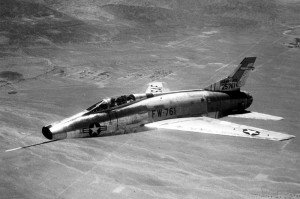 This is a picture of an F-100, the same type of jet Bud Day was flying when he got shot down.